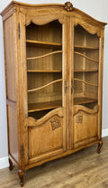 Bookcase Vintage French Louis XVI Oak Display Cabinet Carved Sideboard LOT 63462