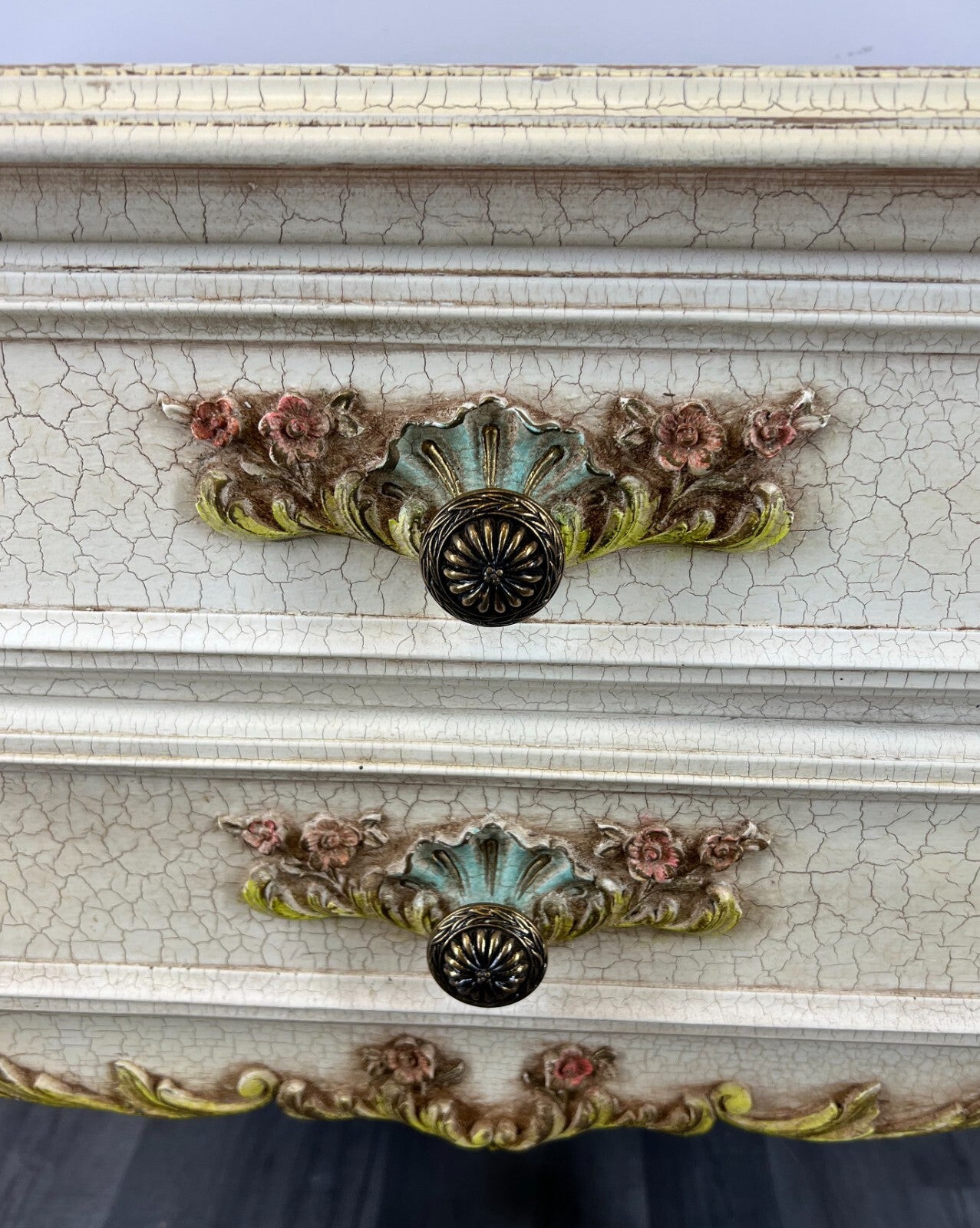 Chest of Drawers Vintage Shabby Chic French Louis 2 Drawers Sideboard LOT 24905