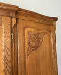 Wardrobe Vintage French Louis XVI Style Oak Four Door Carved Armoire LOT 63994