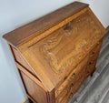 Secretaire Writing Desk Vintage French Louis Oak Rare Bureaux Cabinet LOT 446310