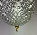 Ceiling Lamp Vintage Style Brass and Pressed Crystal Pendant Chandelier LOT 52533