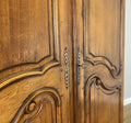 Wardrobe Vintage French Style Oak Two Door Bedroom Storage Armoire LOT 6489