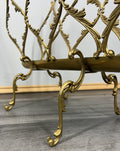 Newspaper Rack Vintage French Style Brass Magazine Stand LOT 46339