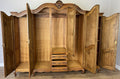 Wardrobe Vintage French Louis XVI Style Five Door Oak Carved Armoire LOT 612512
