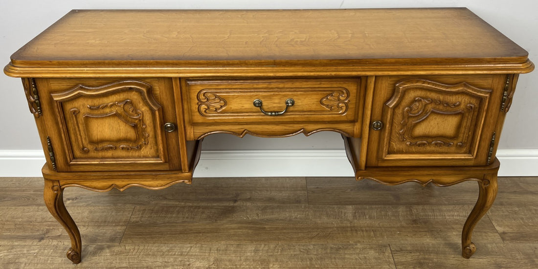 Sideboard Vintage French Louis Style Carved Cupboard TV Stand Cabinet LOT 62710