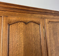Wardrobe Vintage French Louis XVI Style Three Door Oak Carved Armoire LOT 64584