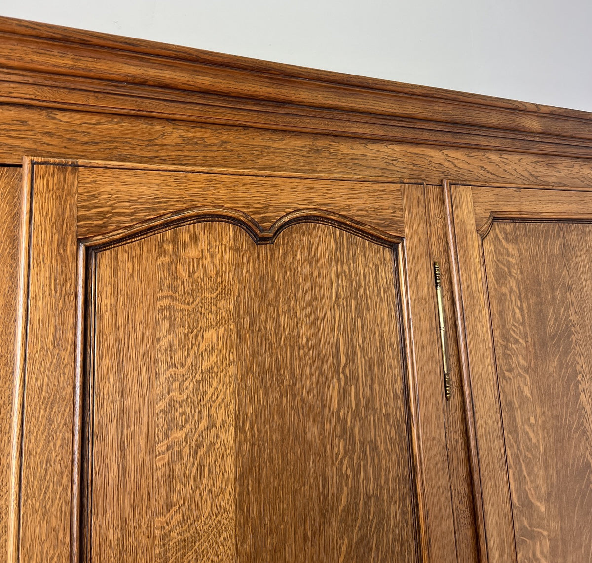 Wardrobe Vintage French Louis XVI Style Three Door Oak Carved Armoire LOT 64584