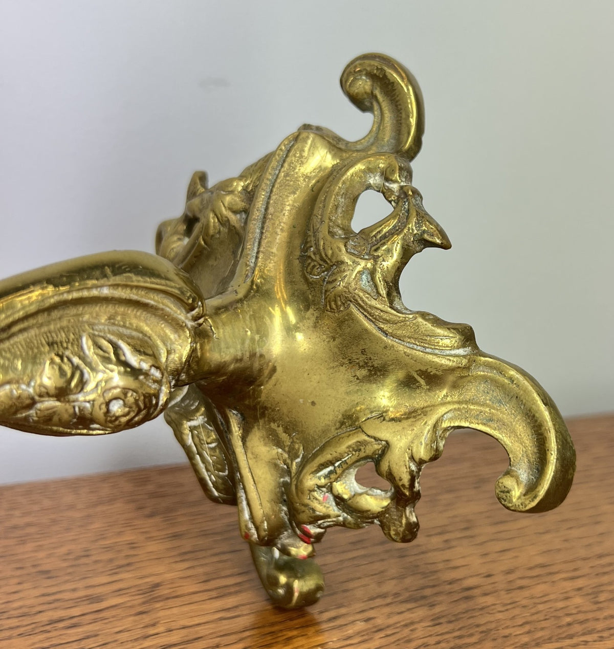 Candelabra Vintage Brass Ornate Five Arm Rococo Style Holder LOT 4027