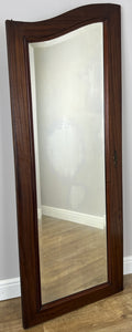 Mirror Antique French Style Wall Mirror Walnut Carved Decorative Frame LOT 61871