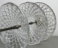 Bomboniere Vintage French Crystal Cut Three Tier Serving Cake Stand LOT 6439