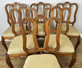 Dining Chairs Vintage French Louis Style Oak Set of 6 Upholstered Seats LOT 63441