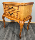 Bedside Table Vintage French Louis XVI Nightstand  2 Drawers Cabinet LOT 35862