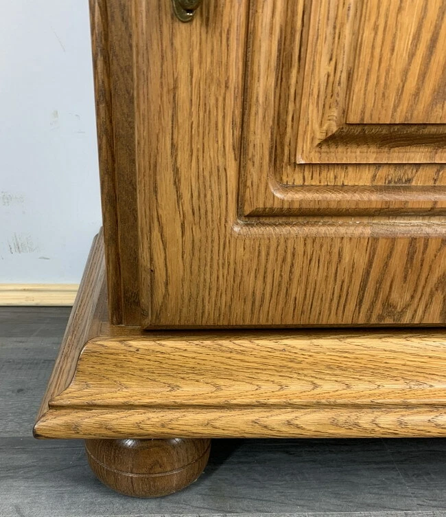 Bedside Table Vintage French Style Cupboard Carved Cabinet Nightstand LOT 5942