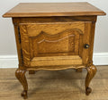Pair of  Bedside Tables Vintage French Louis Oak Nightstands Cabinets LOT 49113