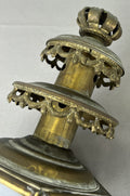 Pair of Wall Lights Antique French Style Lantern Sconces Glass LOT 6478