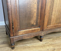 Wardrobe Vintage French Louis XVI Style Oak Four Door Carved Armoire LOT 6505