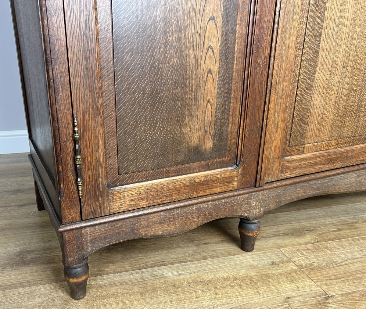 Wardrobe Vintage French Louis XVI Style Oak Four Door Carved Armoire LOT 6505
