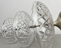Bomboniere Vintage French Crystal Cut Three Tier Serving Cake Stand LOT 6439
