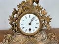 Clock Vintage French Style Mantel Clock with Matching Candelabras Set LOT 46805