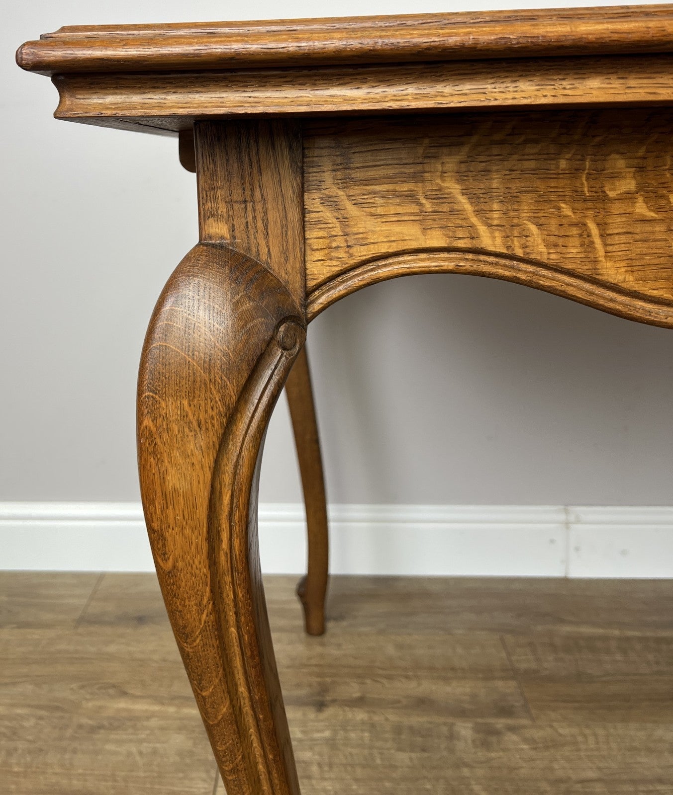 Dining Table Vintage French Louis XVI Carved Oak Extendable Table LOT 63566