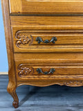 Cabinet Vintage French Louis XIV Style Writing Bureau Carved Sideboard LOT 35265