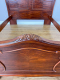 Bed Vintage French Louis XVI King Size Bed Frame Carved Headboard LOT 64036