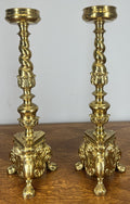Candelabras Vintage French Style Pair Ornate Brass 52 cm Candlesticks LOT 46590