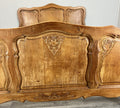 Bed Vintage French Louis XVI Double Bed Frame Oak Carved Headboard LOT 46034