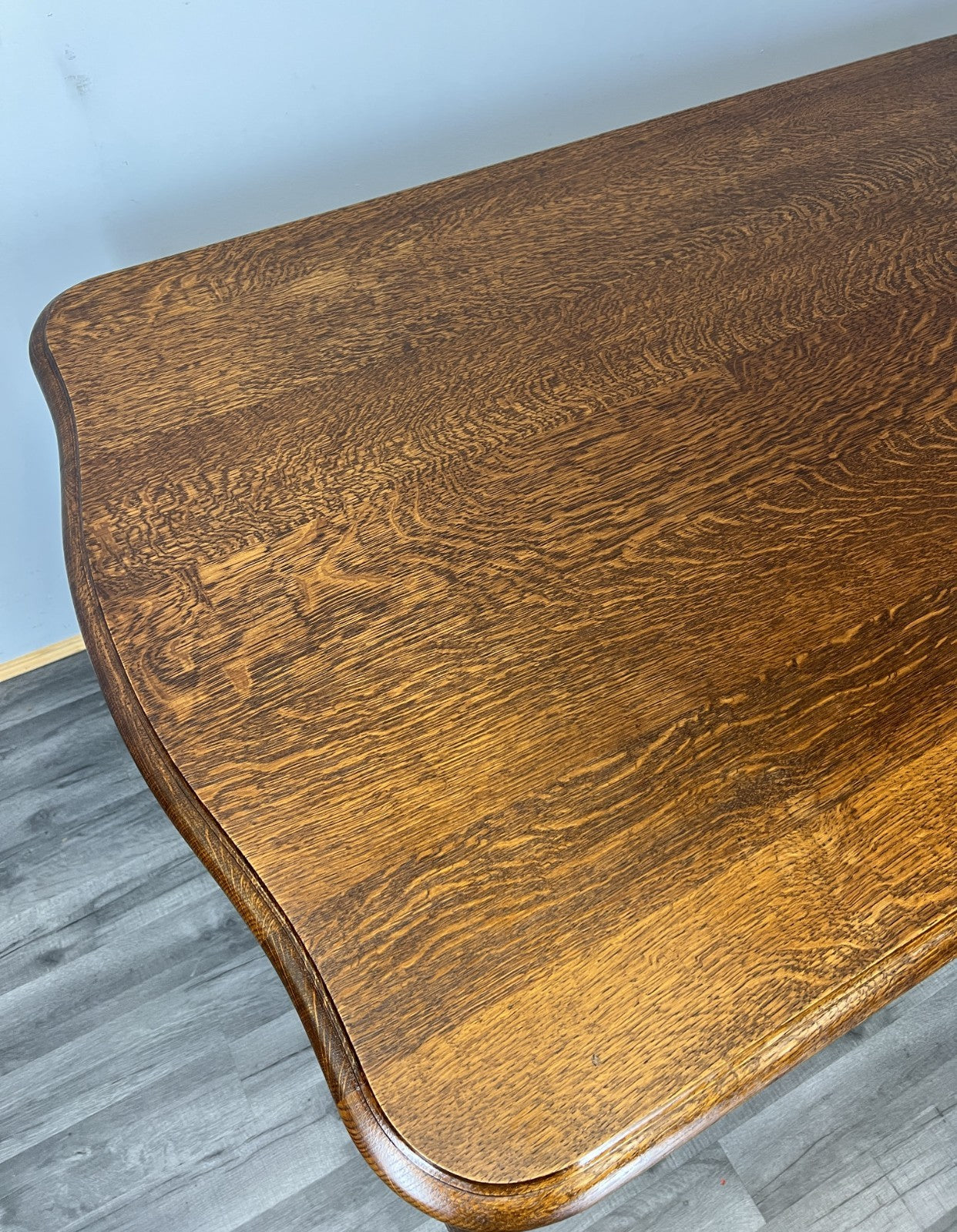 Dining Table Vintage French Carved Oak Solid Dining Table LOT 47539