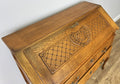 Secretaire Writing Desk Vintage French Louis Oak Rare Bureaux Cabinet LOT 493510
