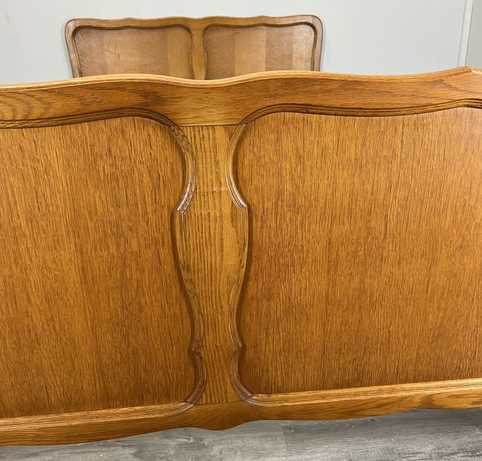 Bed Vintage French Louis XVI Single Bed Frame Carved Headboard LOT 47037