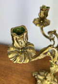 Candelabra Vintage Brass Ornate Five Arm Rococo Style Holder LOT 4027