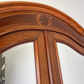 Wardrobe Antique French Two Door Mahogany Mirrored Carved Armoire LOT 61526