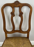 Dining Chairs Vintage French Louis Style Oak Set of 8 Upholstered Seats LOT 63457