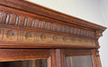 Bookcase Antique French Style Glazed Display Oak Cabinet Sideboard LOT 6513
