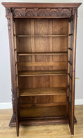Bookcase Antique French Style Glazed Display Cabinet Oak Sideboard LOT 6545