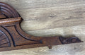 Pediment Antique French Style Oak Hand Carved Decorative Crest LOT 61693