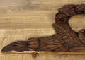 Pediment Antique French Carved Oak Floral Crest Decorative Panel LOT 61801