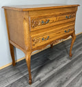 Chest of Drawers Vintage French Louis Oak 2 Drawers Ornate Cabinet LOT 44381
