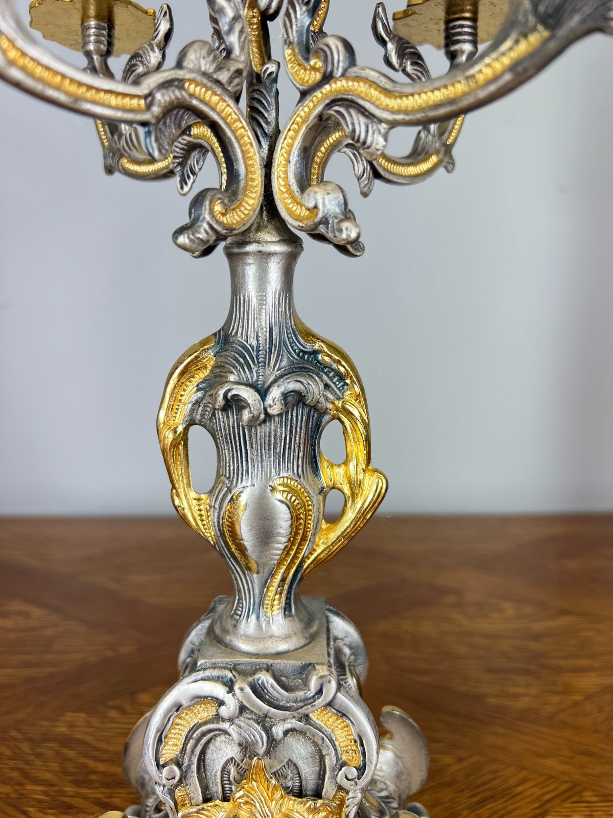 Lancini Imperial Ormolu Gilt Brass Mantle Clock with Candelabras  LOT 464116