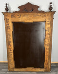 Antique French Style Carved Wall Mirror Oak Ornate Wall Frame LOT 45528