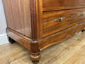 Chest of Drawers Antique French Walnut Marble Top Five Drawer Cabinet LOT 645110