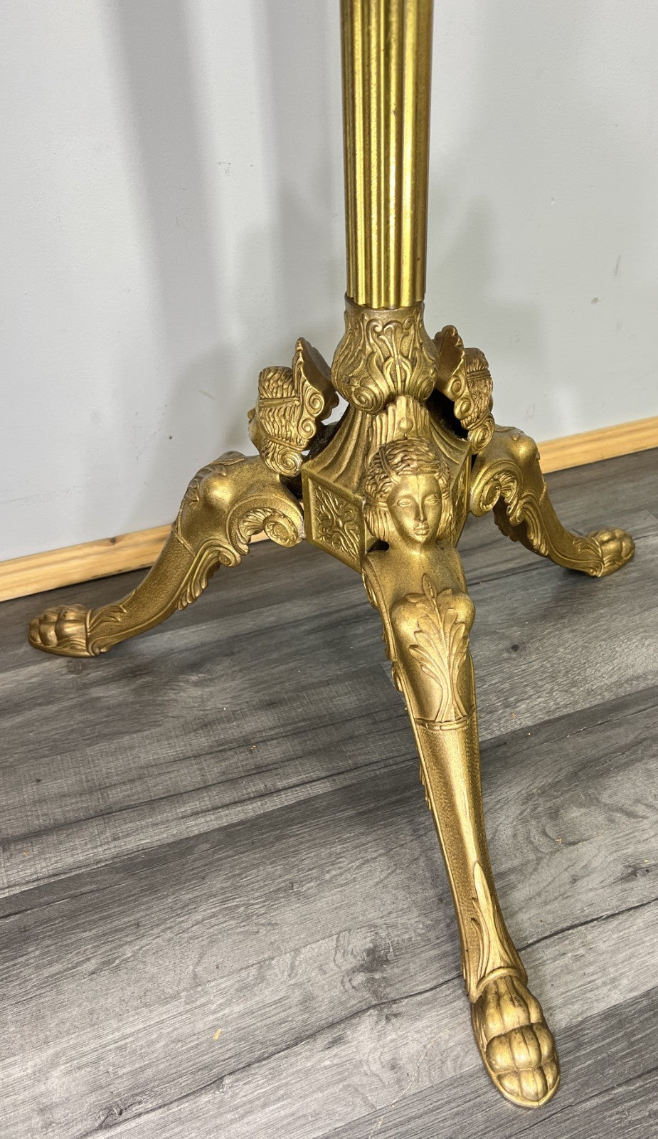 Coat Stand Vintage French Style Brass Floor Coat Rack LOT 47420
