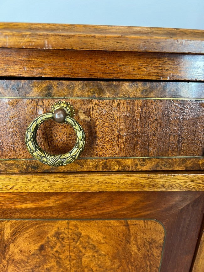 Sideboard Antique French Style Burr Wood Writing Desk Cabinet Storage LOT 152812