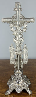 Crucifix Vintage French Style Religious Cross Ornate Base LOT 46519