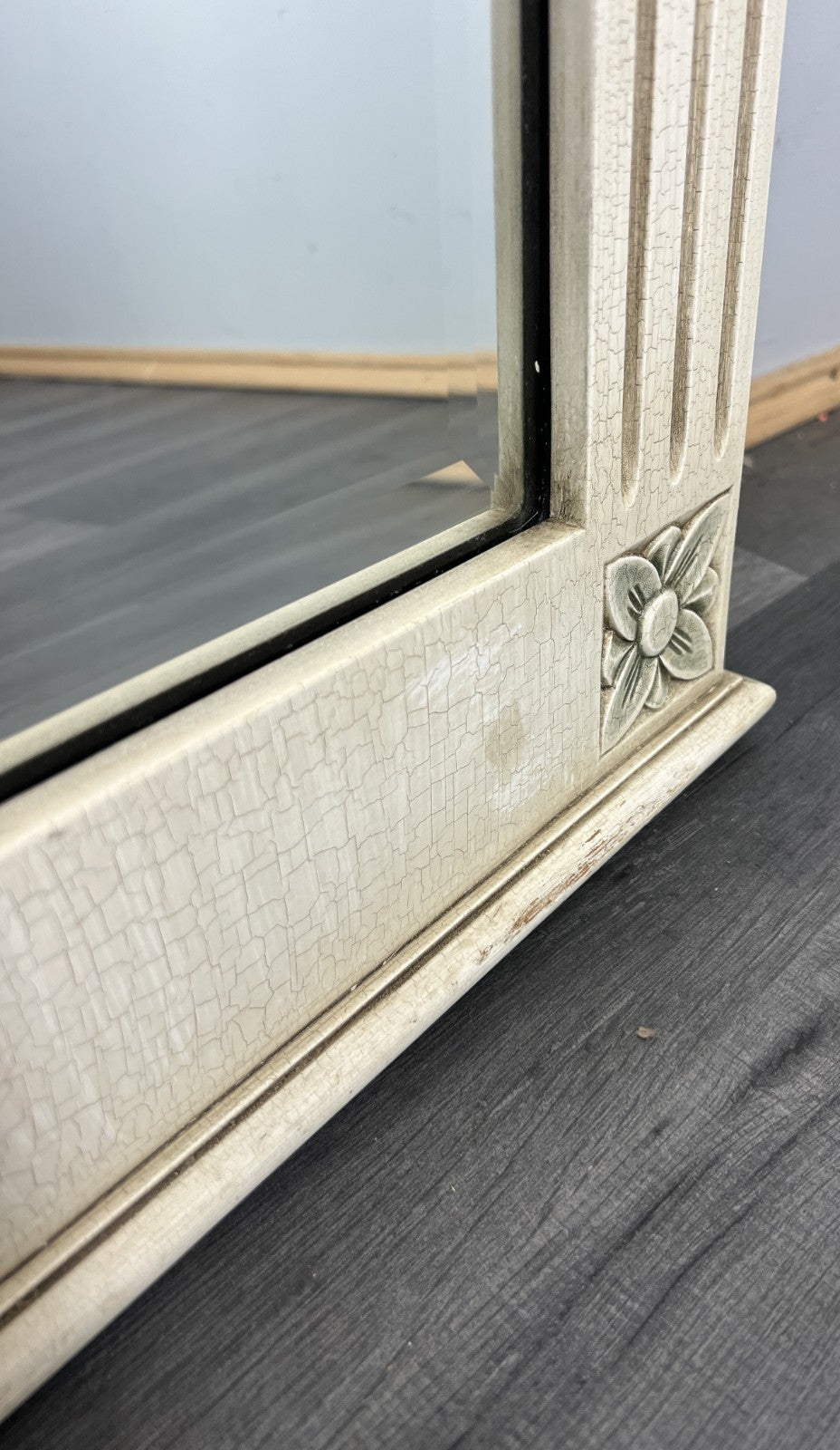 Vintage Shabby Chic Style Carved Wall Mirror Ornate Wall Frame LOT 45384