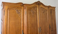 Wardrobe Vintage French Louis XVI Style Oak Four Door Carved Armoire LOT 6495