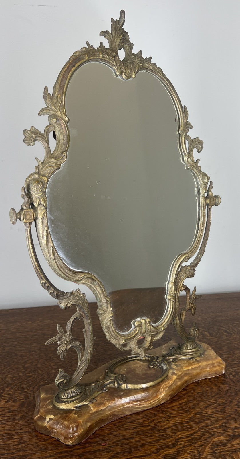 Standing Mirror Vintage French Marble Ornate Table Mirror Home Decor LOT 47660