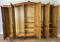 Wardrobe Vintage French Louis XVI Style Oak Five Door Carved Armoire LOT 639712