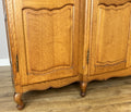 Wardrobe Vintage French Louis XVI Style Oak Four Door Carved Armoire LOT 6494